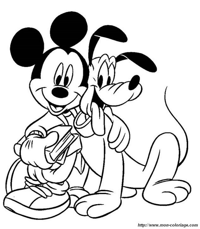 Pluto avec Mickey