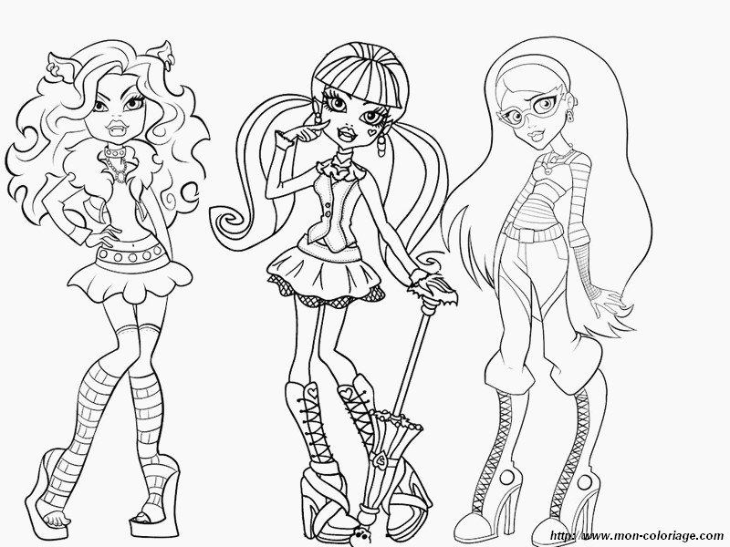 coloriage monster high