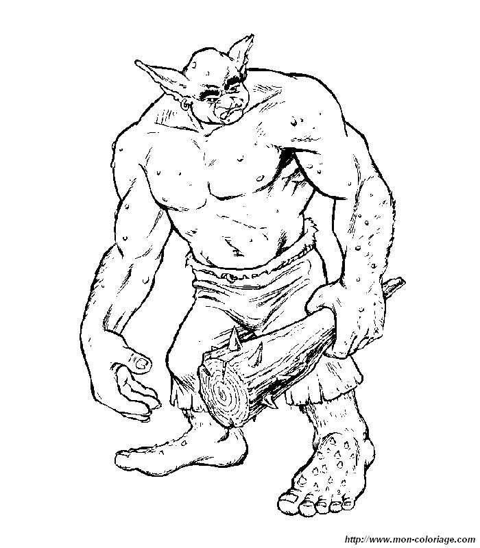 coloriage ogre