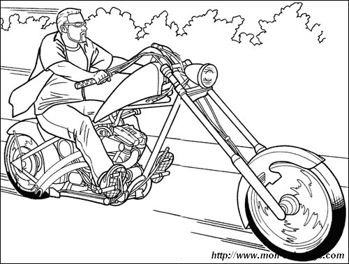 coloriage motos