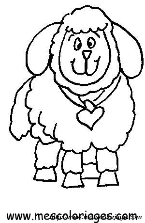 19coloriage mouton