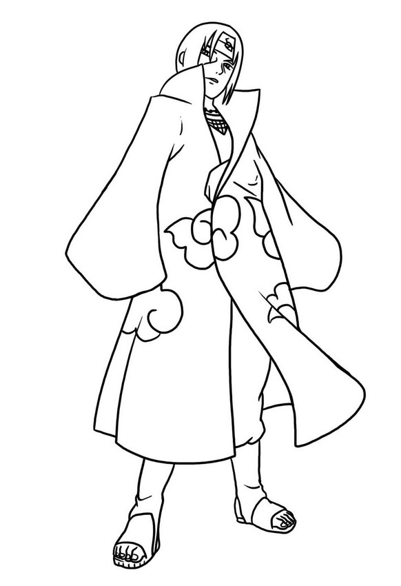 Coloriage Naruto Shippuden Akatsuki