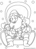 Pere Noel avec deux petits enfants