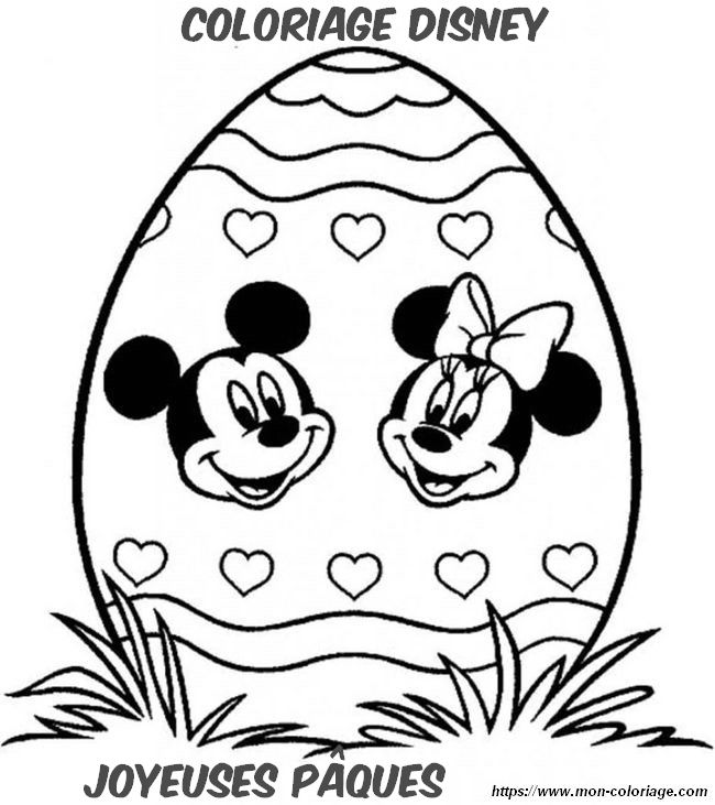 Mickey et Minnie pour Paques