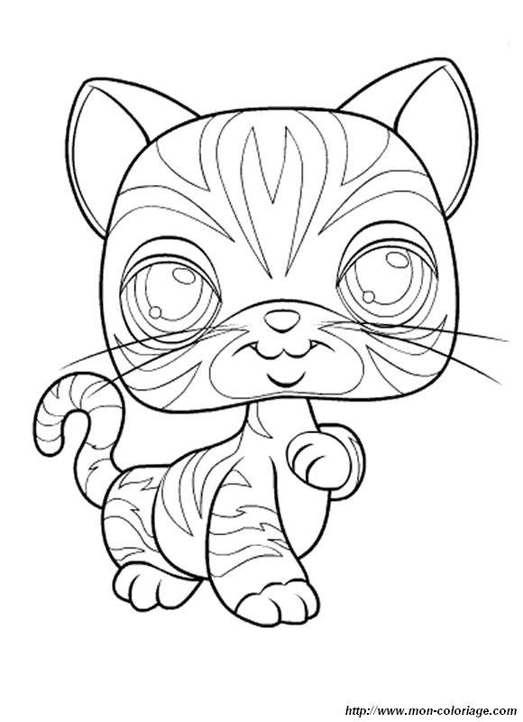 coloriage littlest petshop chat  