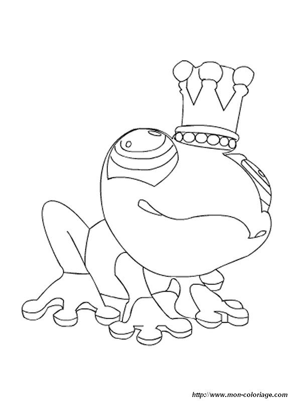 coloriage petshop grenouille  