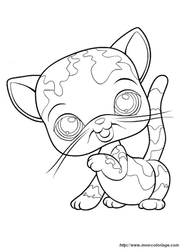 Coloriage De Petshop Dessin Coloriage Petshop Chat à Colorier