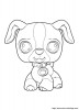 coloriage little petshop chien  