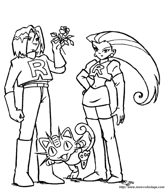 Coloriage de Pokémon, dessin 014 à colorier