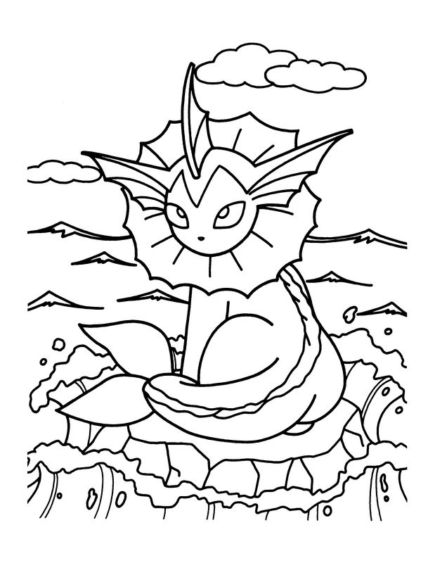 Coloriage de Pokémon, dessin Il ressemble au dragon feu à colorier
