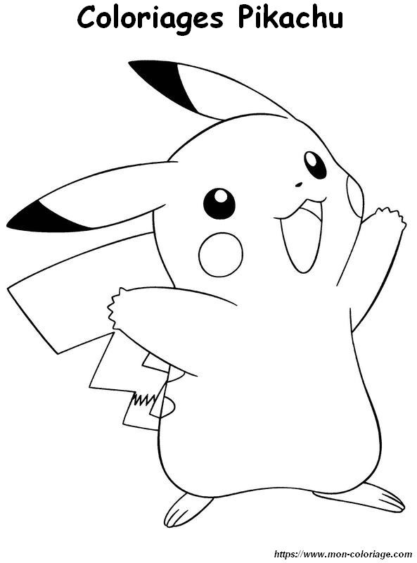 Pikachu est content et te salue