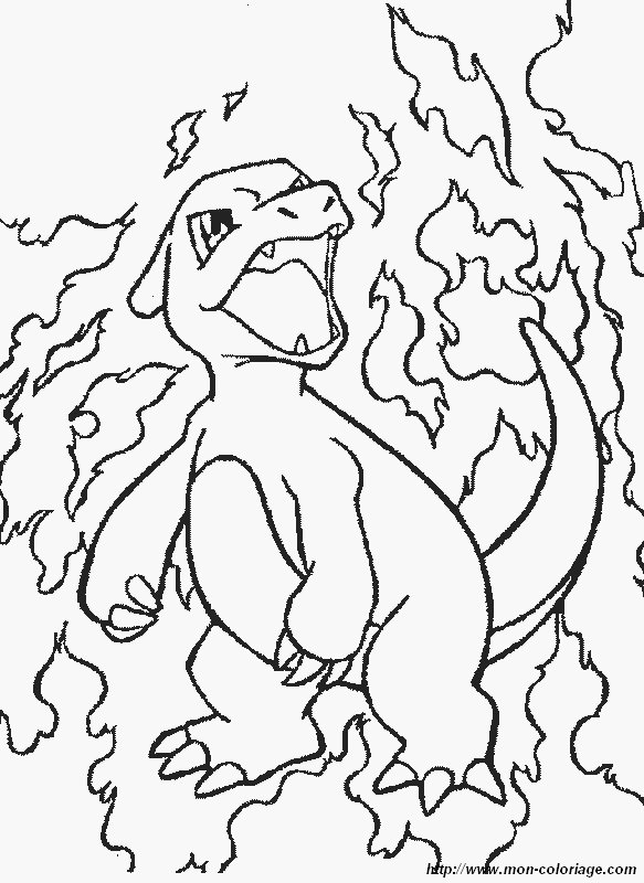 coloriage pokemon reptincelle  