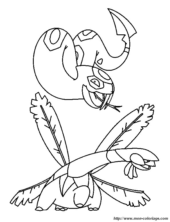 coloriage pokemon servipere noicoco  