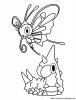 coloriage pokemon chenipote  