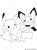 coloriage pokemon pikachu pichu  