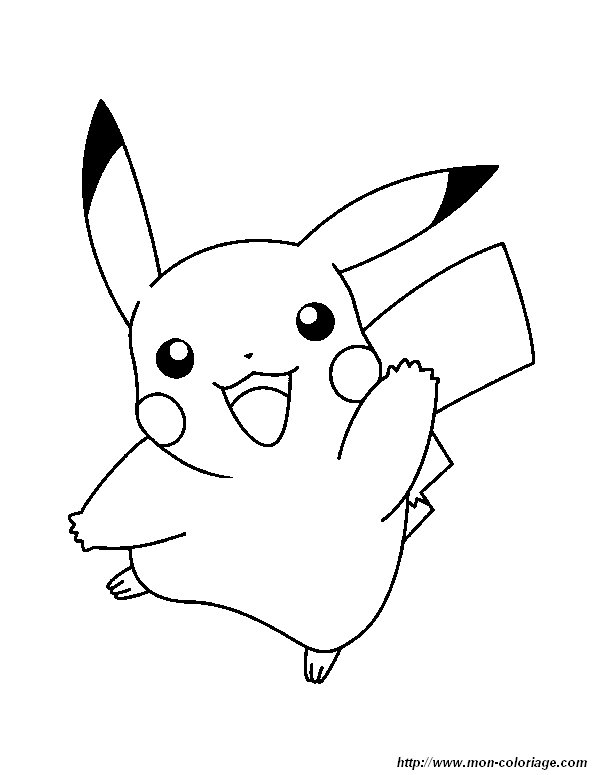 pikachu coloriage  