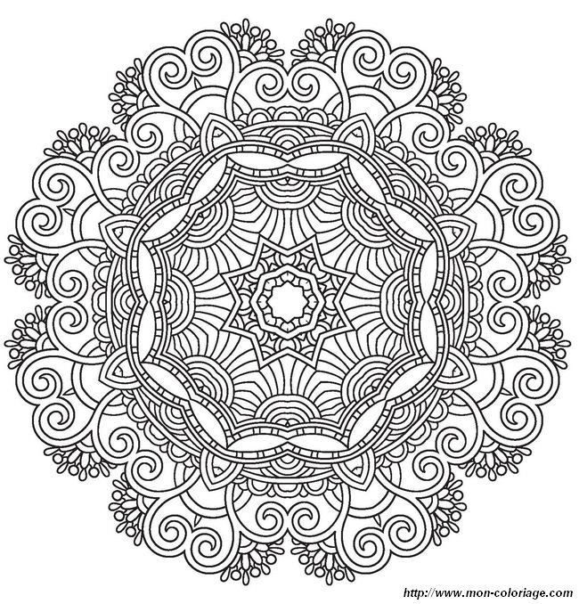 Un mandala pour les adultes et les grands