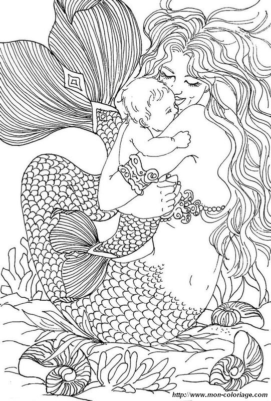 Une sirene et son petit