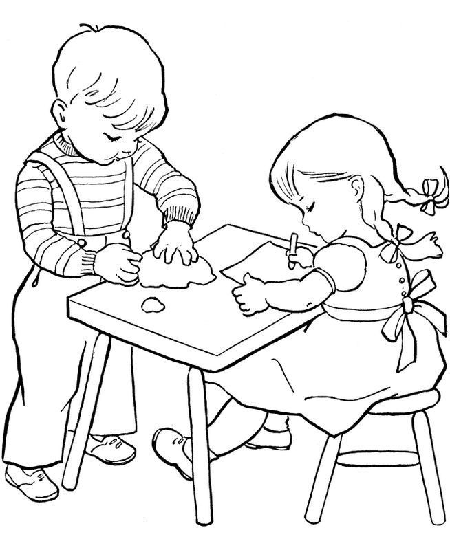 Coloriage de Pour enseignants, dessin Activite manuelle ecole à ...