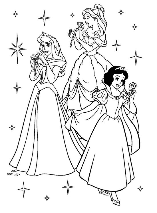 Coloriage De Princesse Et Prince Dessin Blanche Neige