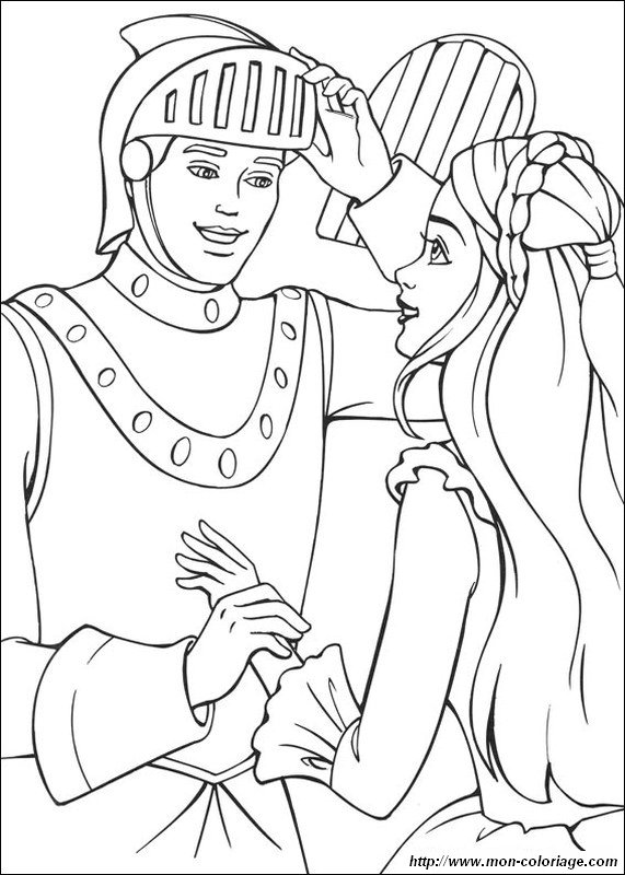 chevalier avec une princesse