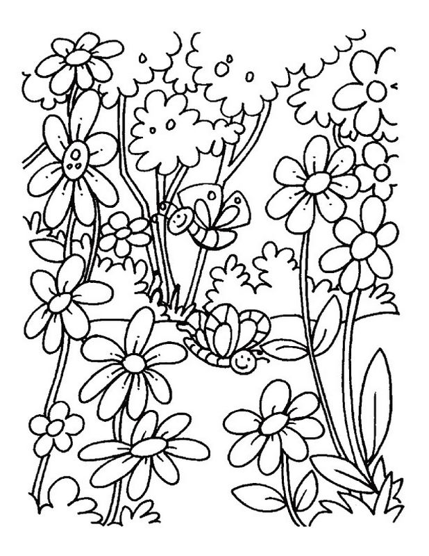 Coloriages de printemps