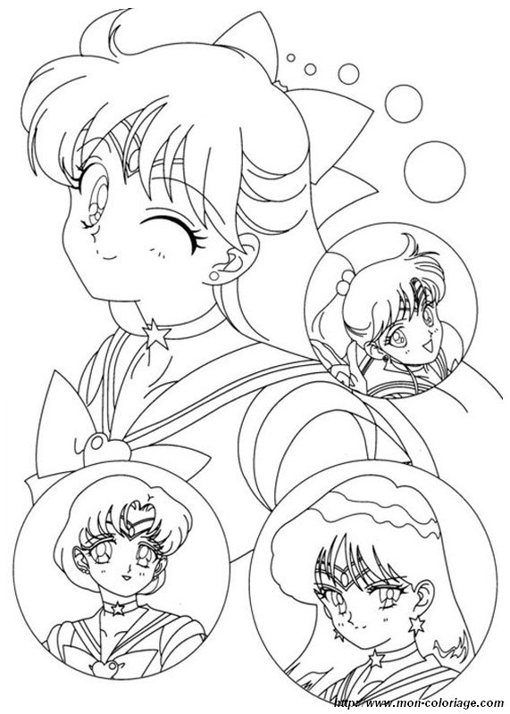 4 miniatures de sailor moon