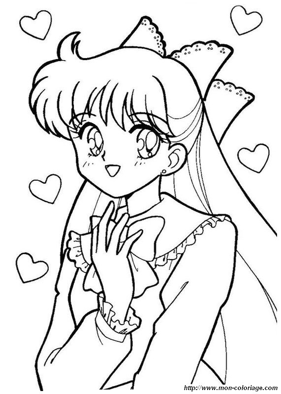 des petits coeurs et sailor moon