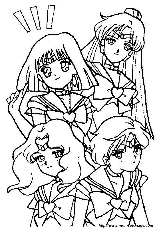 quatres heroines sailor moon
