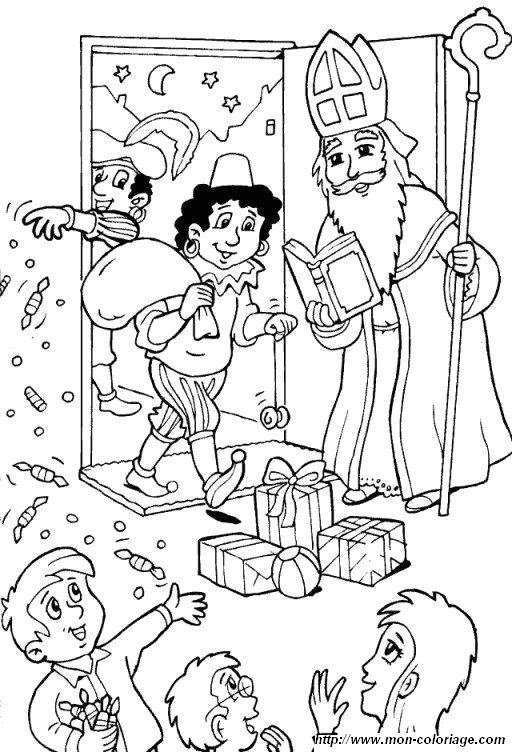 coloriage saint nicolas 01