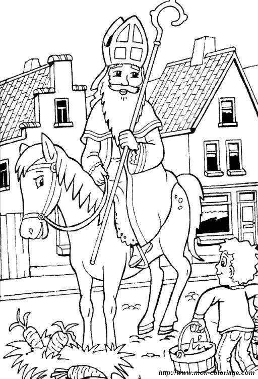 coloriage saint nicolas 02