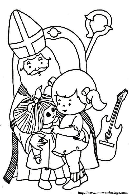 coloriage saint nicolas 08