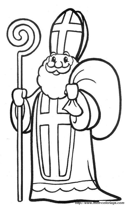 coloriage saint nicolas 17