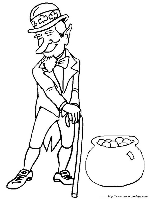 coloriage saint patrick 04