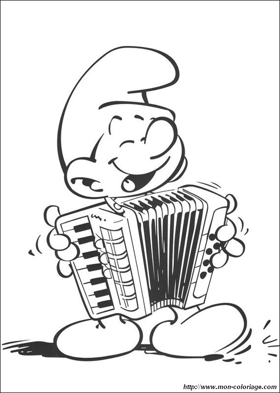 Coloriage Accordéon