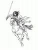 Aragorn sur son beau cheval