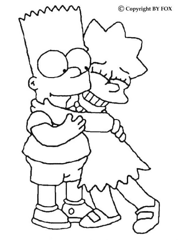 Bart et lisa amour