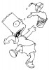 Bart renverse son jus de fruit