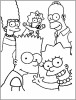 Coloriage de la famille Simpson