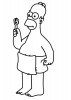 Homer Simpson se lave les dents