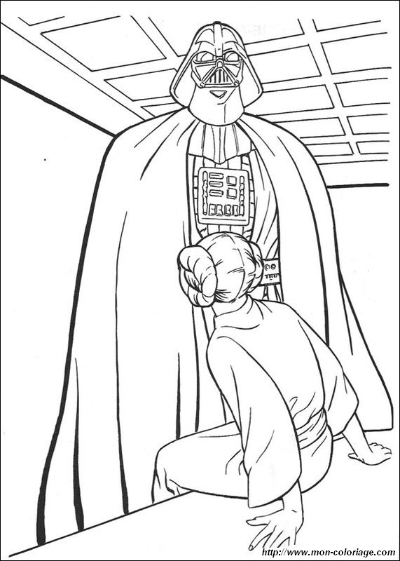 darth vador interroge la princesse leia