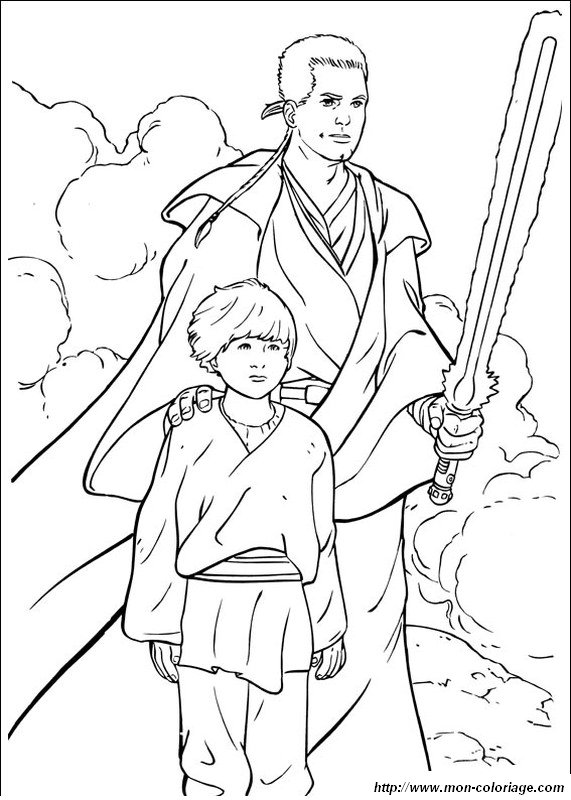 obi wan kenobi avec le jeune anakin