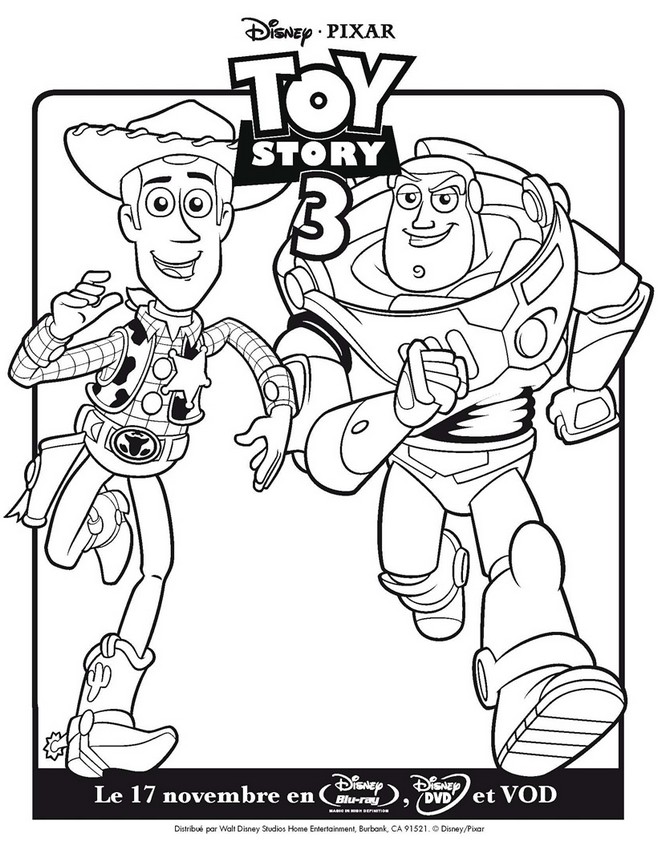 Toy Story de Disney en coloriage