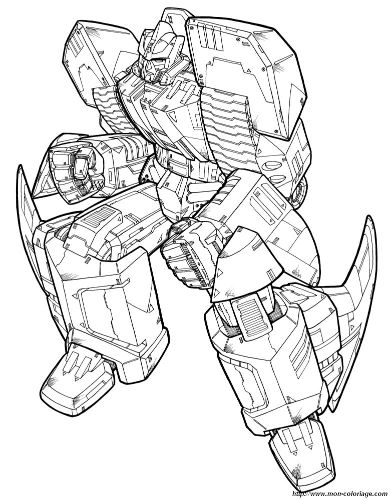 Coloriage de Transformer, dessin coloriage transformers 10 jpg à colorier