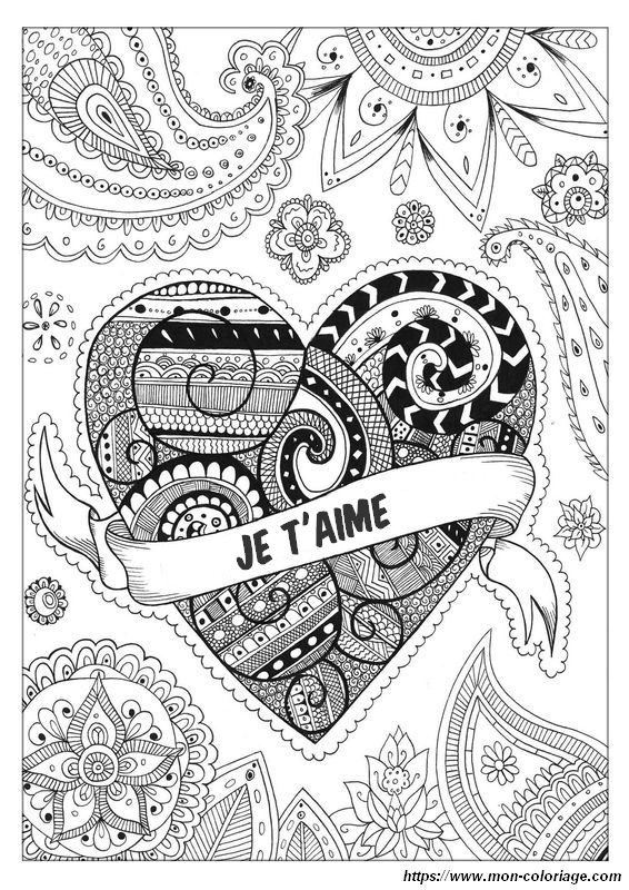 Mandala pour la saint valentin