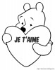 Winnie avec un coeur