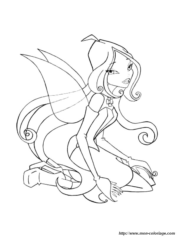 coloriage winx 5  