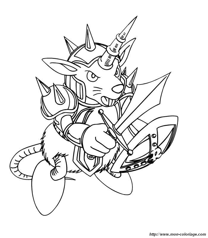 Coloriage de Yu gi oh, dessin coloriage yu gi oh à colorier